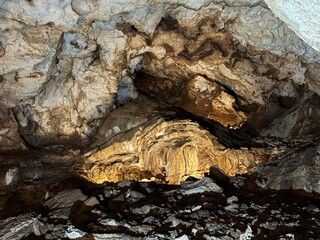 Located in the countryside of Cetinje, Montenegro, Lipa Cave is 2.5 km long. It is the country's first and only cave open to tourism.