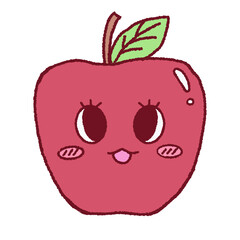 cute chibi apple 