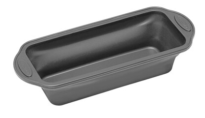 Empty non-stick metal loaf pan bakeware kitchenware