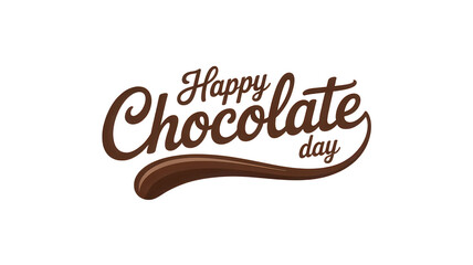 Celebrate Happy Chocolate Day with this sweet design, perfect for bakery promotions, confectionery ads, and decadent dessert banners to entice customers!