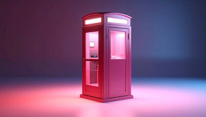 Aesthetic Phone Booth with a modern, creative and minimalistic design concept