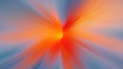 Obraz premium Abstract Radial Blur Background with Vibrant Orange and Blue Tones