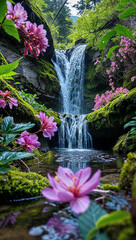 In the heart of the vibrant mountain forest
