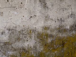 The rough, grungy texture of an aged concrete wall provides a blank, dirty vintage backdrop