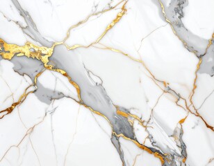 Elegant Marble Vein: A close-up showcases the captivating beauty of natural marble, its surface interwoven with golden veins and striking grey hues, exuding opulence and sophistication.
