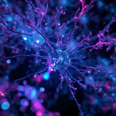 Abstract AI neural network background