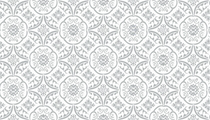 Unique elegant seamless vector vintage floral pattern, ideal for wallpapers, tiles, textile prints, backgrounds, classic interiors, packaging designs, and decorative surface applications