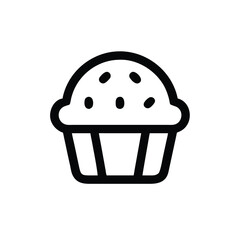 cupcake icon vector illustration