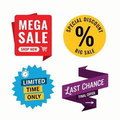 Set of discount labels