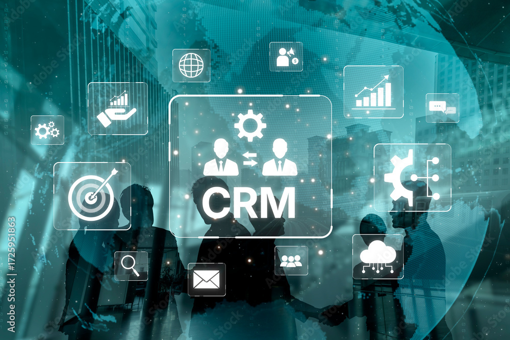 Poster crm platforms improve customer relationships through data analysis, crm communication tools, and aut