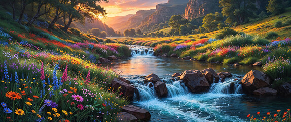 The mesmerizing landscape painting