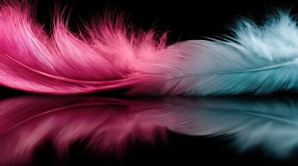 Obraz premium Colorful feather abstract