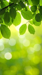 Fresh green leaves bathed in sunlight (1)