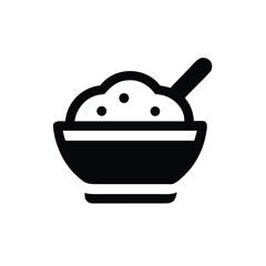 cartoon illustration of a bowl of yogurt