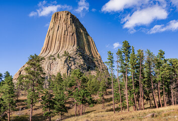  Devil's Tower monument in Wyoming