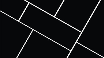 Creative Photo Collage Vector Template for Portfolio and Scrapbook Layouts