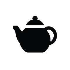 teapot silhouette vector illustration