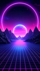 Retro futuristic landscape (3)