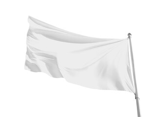 An image of a White Flag isolated on a white background