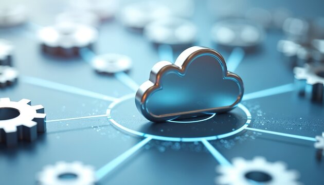Cloud adoption data migration tools facilitate seamless transition across platforms. Automated processes ensure efficient data transfer, integration, system modernization. Visual represents - Powered by Adobe