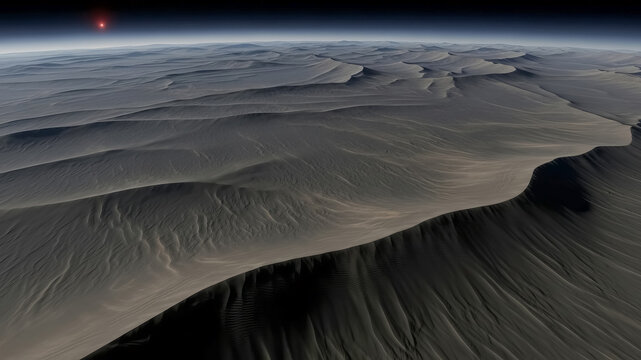 Kepler-452b Super-Earth Volcanic Ash Field Texture