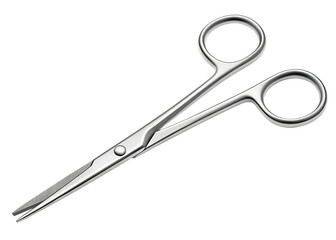 Obraz premium Surgical stainless steel hemostatic forceps tool on a black background