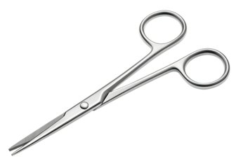 Surgical stainless steel hemostatic forceps tool on a black background