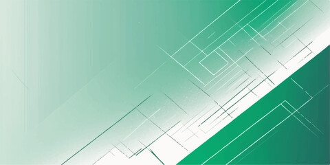 Abstract green and blue futuristic technology pattern with lines for business web banner design and wallpaper