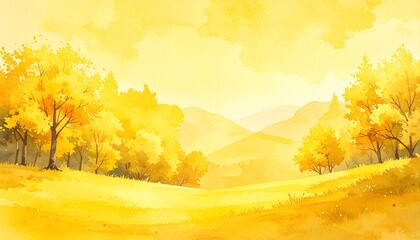 Golden autumn landscape