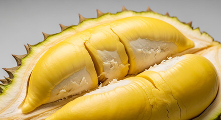Exotic Delight Close-Up of Ripe Durian Fruit