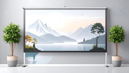 Mountain Landscape Projection