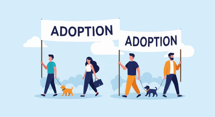 World animal day  october 4 find your forever friend adopt a dog adoption event promote pet adoption and rescue support animal shelters vector