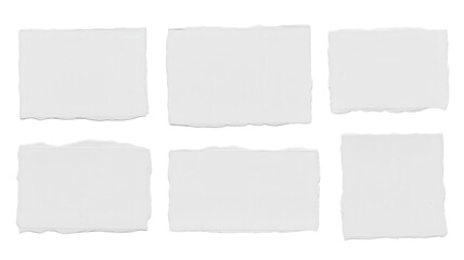 Six torn paper pieces offer creative freedom for modern design projects, branding mockups, and artistic compositions adding a raw, authentic touch