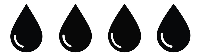 water Icon Set, Vector illustration