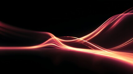 Black textured background with subtle pink and orange glowing light