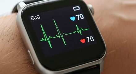 Digital pulse tracking showcasing continuous heart monitoring and health insights from wearable