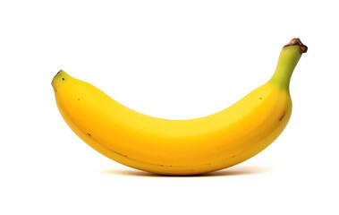 Yellow banana isolated on white background