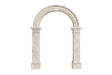 Marble arch isolated on transparent background