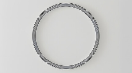 a circular frame made of metal