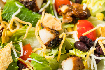 Homemade Healthy Chicken Taco Salad