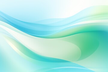 Abstract wave background of light green and blue colors
