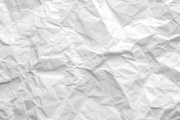 Fototapeta premium White Crumpled Paper Texture Background with Wrinkles and Folds for Design