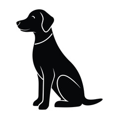 black dog silhouette