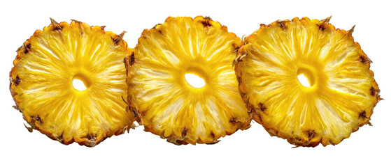 Dehydrated pineapple slices