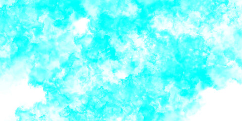 Fototapeta premium Vibrant Aqua Blue Watercolor Splatter Texture Background with White Cloud Like Patterns vector