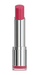 A metallic-hued, light-pink lipstick, in a tube