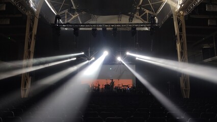 light trails in the city