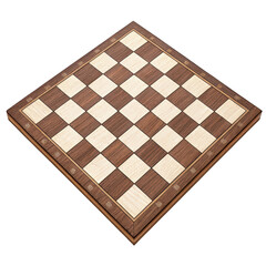 Classic chessboard pattern ready for strategic play isolated on a clean surface illustration