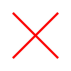 Red cross symbol. Red cross mark sign. Cross icons.