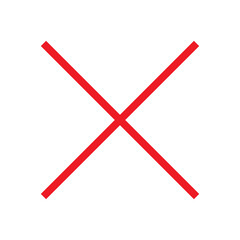 Red cross symbol. Red cross mark sign. Cross icons.